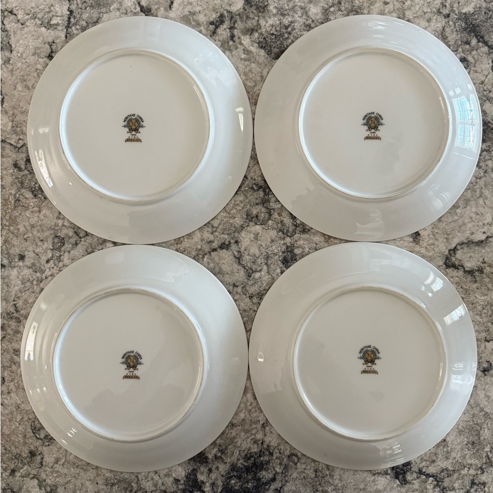 4 - Vintage Noritake “Rosales” Bread and Butter 8” Plates - Picture 3 of 5